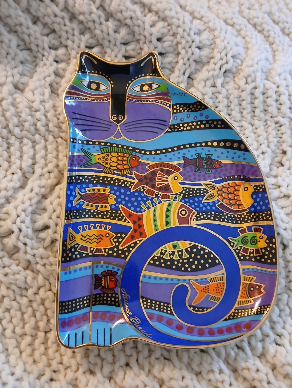 Laurel Burch Vintage Cat Plate Royal Doulton